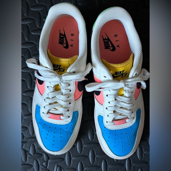 Nike Air Force 1 Multi Color women’s size 9.5 - Picture 3 of 8